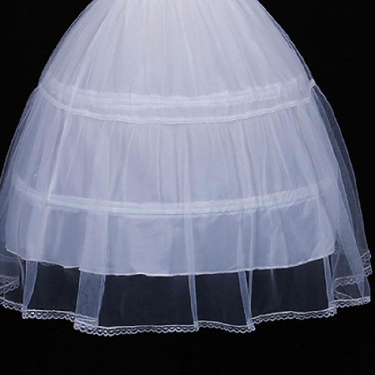 Petticoat Crinoline 20in White Hoop Skirt Victorian Costume Half Slips for Women