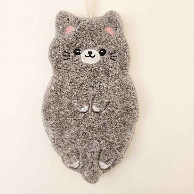 

Милое мультяшное полотенце Тануки, коралловый бархат, волосы не теряются, плотная ткань, впитывающие полотенца для кухни и ванной