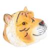 Floating Pond Decor Yellow Resin Realistic Floating Tiger Head Statue for Outdoor Garden Lake