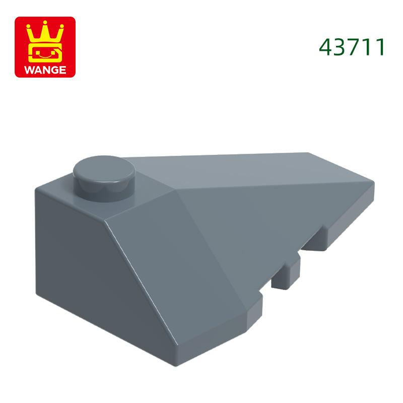 Non-Toxic 74Pcs/Lot 43711 Right Wedge Sloped 4X3 Triple Building Blocks Moc Accessories Compatible With Bricks Children Toys Gift Bo
