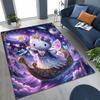 3D Cute Hello Kitty   Cartoon Rug for Bedroom Living Room Sofa Home Doormat Decor, Large Kid Play Non-slip Floor Mat Gift