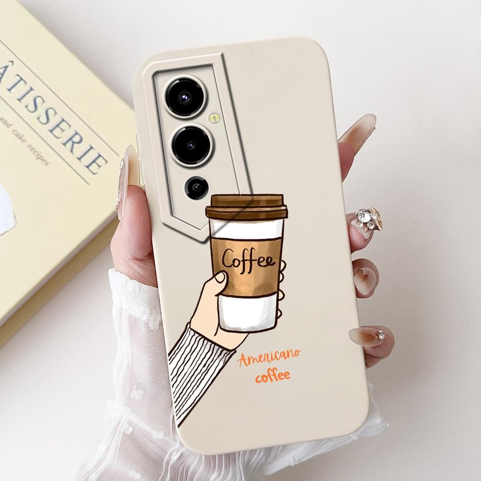 For Tecno Pova 4 Cases LG7n Fashion Flower Soft Liquid Silicone Fundas Matte Cover For Tecno Pova 4 Pova4 4G Pro LG8n Phone Case