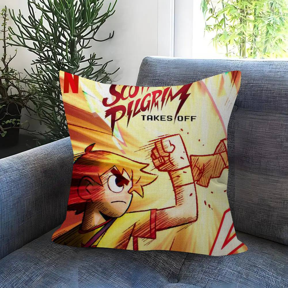 Pillowcase toon Gift Cushion Cover Bedroom Home Sofa Chair Seat Decor pillow case Vintage Movie Scott Pilgrim VS The World