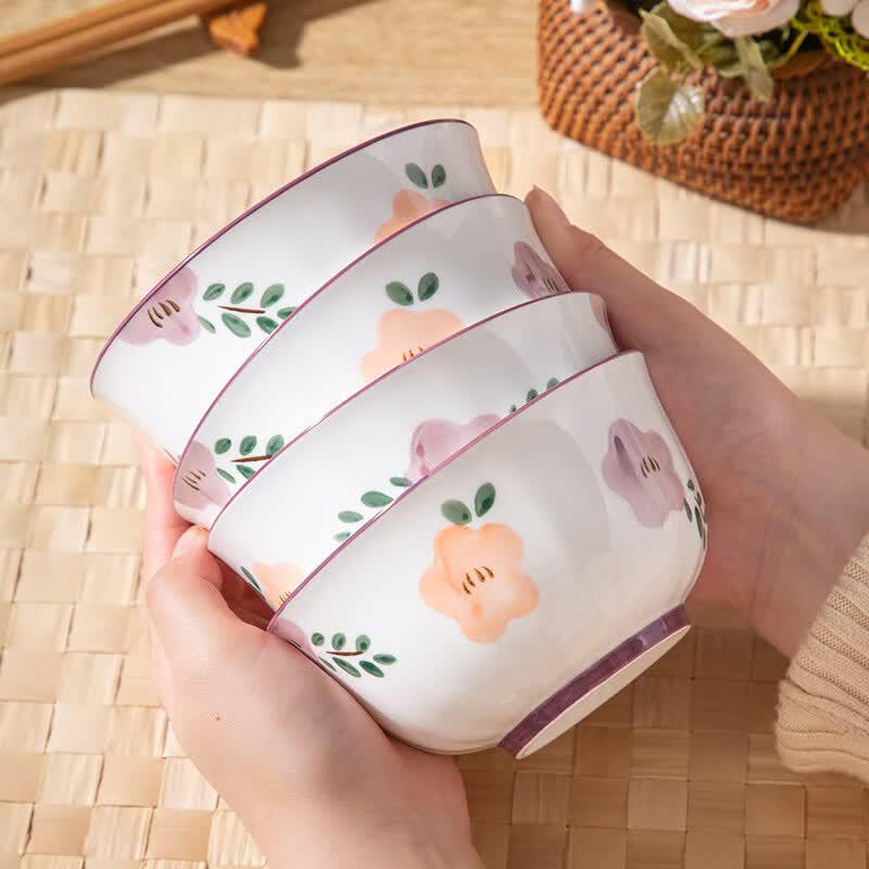 Starry Sky Ceramic Rice Bowl Set