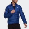 adidas Ess Daunenjacke mit hohem Kragen und Entendaunenisolierung Herrenjacken Blau GT9173