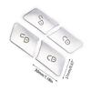 Car Door Lock Unlock Buttons Sequins Decoration Cover Stickers for W204 W212