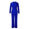 Elegant Ruffle Long Sleeve Top & Wide Leg Pants Set for Women