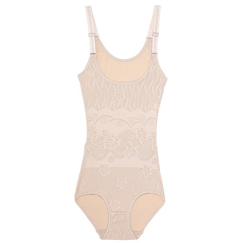 Body Shaper Bodysuit With Breathable Nylon Fabric For Slimming And Toning