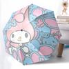 1pc My Melody Automatic Folding Umbrella - Portable 3-Fold Design with Iron Frame, Perfect for Fans, Travelers, and Daily Use.Q070