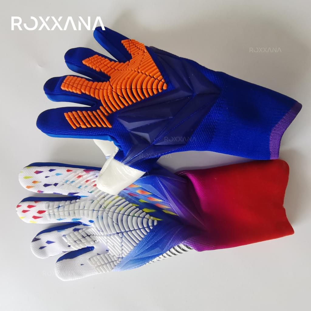 ROXXANA Youth Adult Football Sports Competition Training Professional Player Anti-slip Waterproof Latex Goalkeeper Gloves