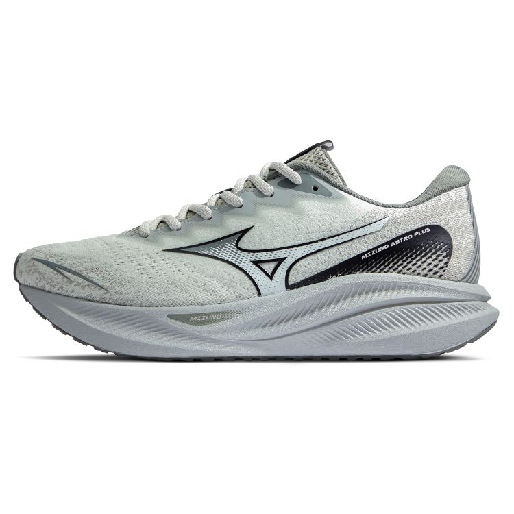Mizuno Astro Plus Comfortable Cushioning Lightweight Height Increasing Rebound Low Top Running Shoes Unisex Sneaker Green Gray D1GH240111