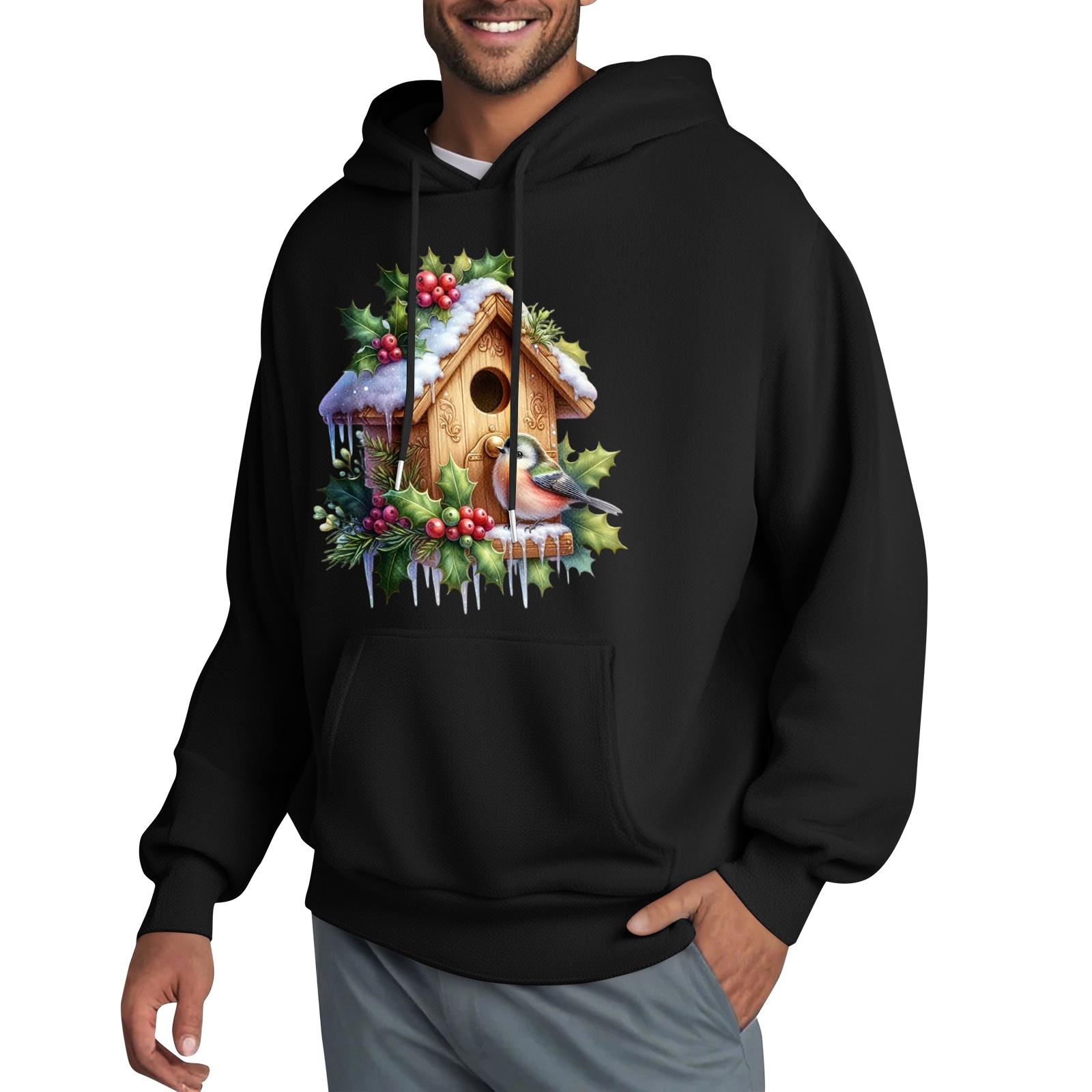 

Мужская толстовка с капюшоном, толстовка контрастного цвета, спортивная повседневная куртка L