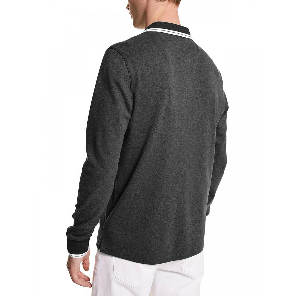 

Greenwich Mens Cotton Collared Polo Charcoal Melange Medium
