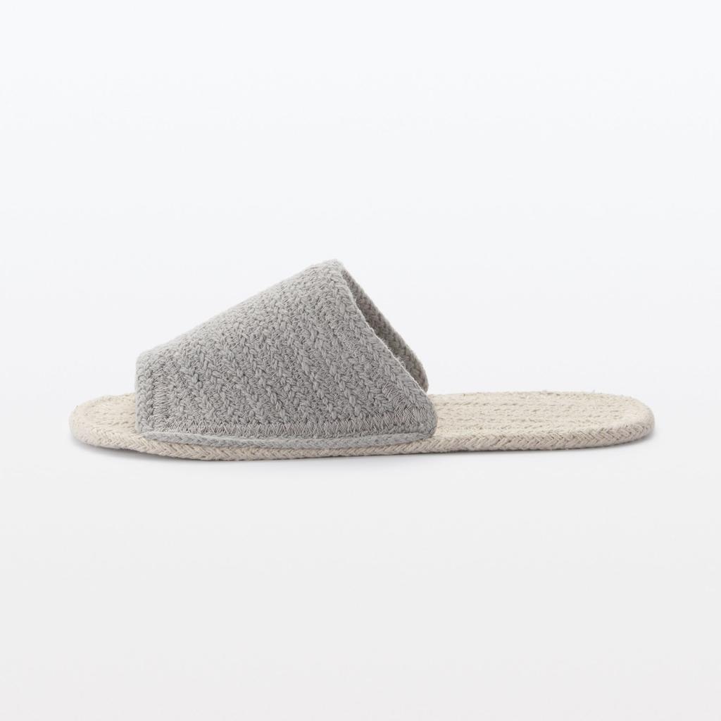 X S [MUJI] Hausschuhe, off-white grau,