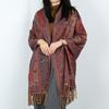 Autumn and winter jacquard cashew fringed scarf women wear a large shawl outside to travel warm decoration dual-purpose