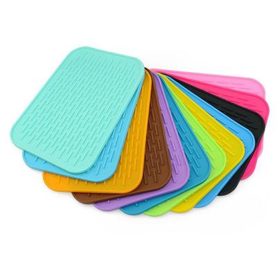 Multifunction Silicone Heat Resistant Mat Rectangle Non-slip Drink Cup Coaster Kitchen Accessories Pot Holder