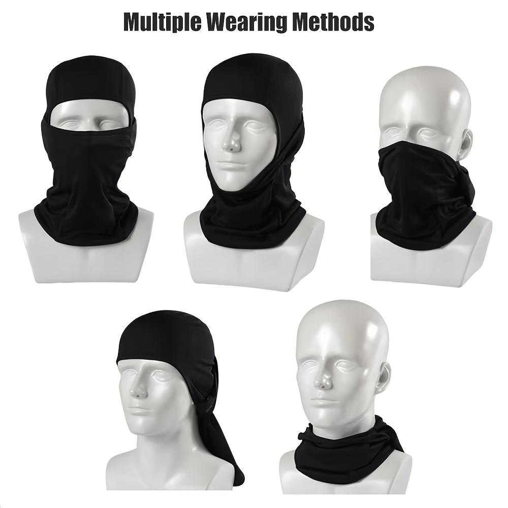 Four Season Camouflage Hat Full Face Mask, Breathable Sweat Absorbing Quick Dry Head Cover  Outdoor Cycling Riding Mask
