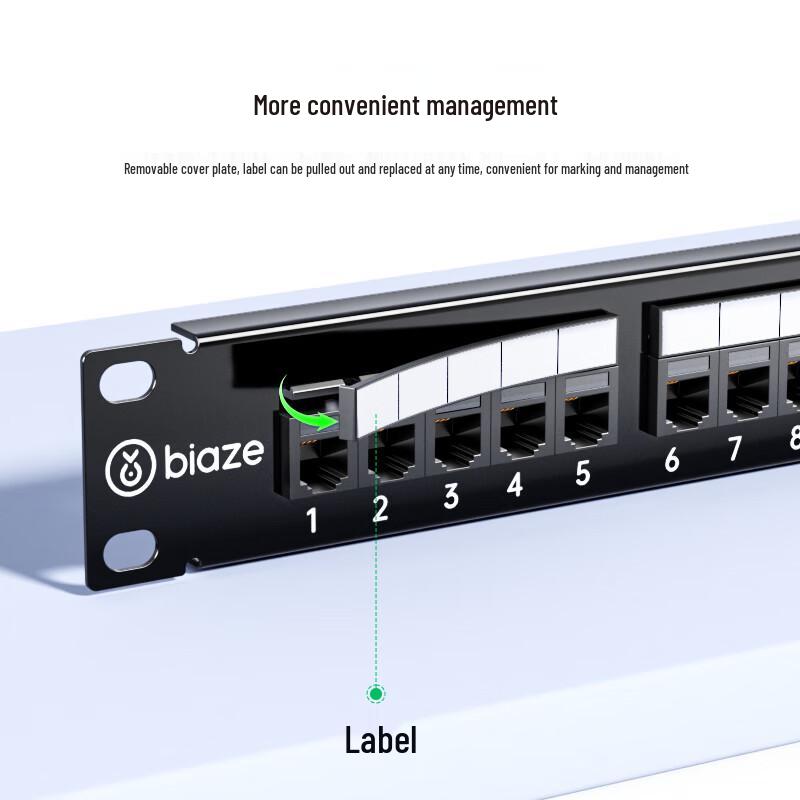 BIAZE 25-Port RJ11 Telephone Voice Patch Panel