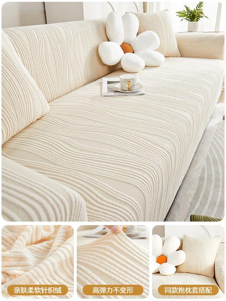 Huse de perne de canapea din catifea jacquard Universale pentru toate anotimpurile Huse de canapea Camera de zi Elasticitate Protector de canapea Decorarea casei