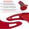 Red Aluminum Steering Paddle Shifter Extension Cover Trim Interior Accessories For Chevrolet Camaro 2016-, 2014- Chevrolet Corvette C7