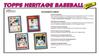 2026 Topps Heritage Baseball Series Value Blaster exclusive dark green and pink sparkle parallel cards and a chance to get artifacts and 64-card Box