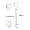 1pc 15-32mm Llave Combinada de Boca Abierta Acero al Carbono Anillo Abierto Llave Combinada Herramientas Manuales para el Hogar y Reparación de Coches Métricas