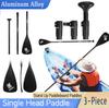3-Piece Kayak Boat Paddle Adjustable Length Detachable SUP Paddle Aluminum Alloy Stand Up Paddleboard Paddles for Canoe Kayaking