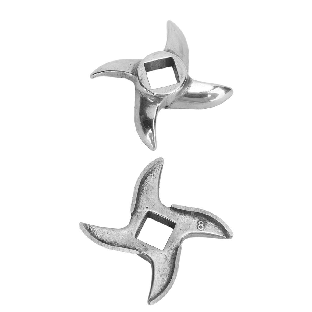 2 Pcs Meat Grinder Blades Stainless Steel Meat Grinding Blades Replacement Meat Mincer Blades