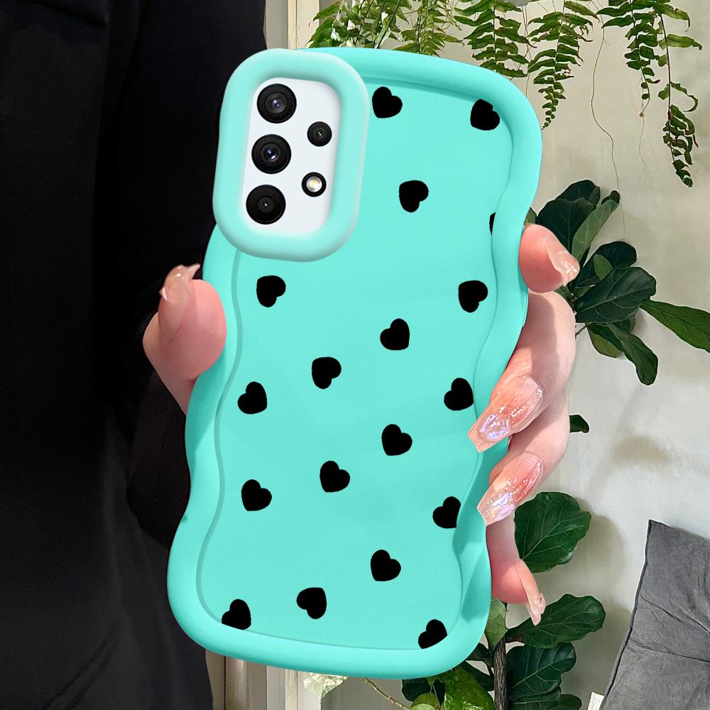 

М який силіконовий чохол Macaron Phone Case з малюнком Big Wave Edge Протиударний захисний гумовий чохол для Samsung Xiaomi Poco Redmi Redmi Note 9 синій