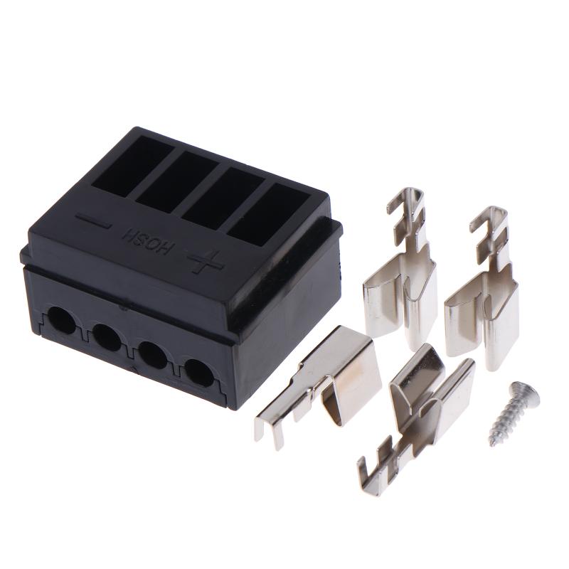 Electric Bike Battery Box Base Connector Battery Box Connection Base Spring-Plug Replacement Plastic Ebike Accessories