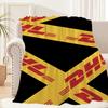 Fashion Logo D-DHL-S Cool Blanket Plush Nap Sofa rug for Living Room Warm Office Bedroom Birthday Home Travel Kid Gifts