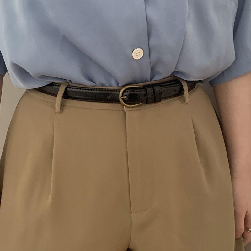 Ladies Fashion Contemporary Belt For Jeans Available In Black And Coffee Colors