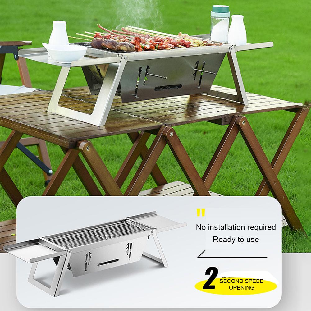 Mini-Klappgrills aus Carbon für Kebab, leicht, einfach zu tragen, Grills für Camping im Freien