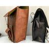 Motorcycle Saddle Side Bag Real Vintage Leather Left Right Front Back Tool Pouch