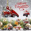 Creative Christmas Car Pendants Engineering Vehicle Painted Home Decoration  Christmas Tree