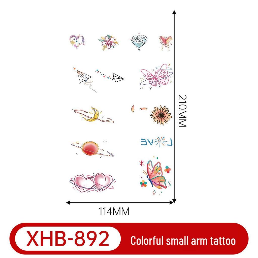Colorful Butterfly Tattoo: Long-lasting, Waterproof, Semi-permanent Arm Art for a Fresh, Cool Look