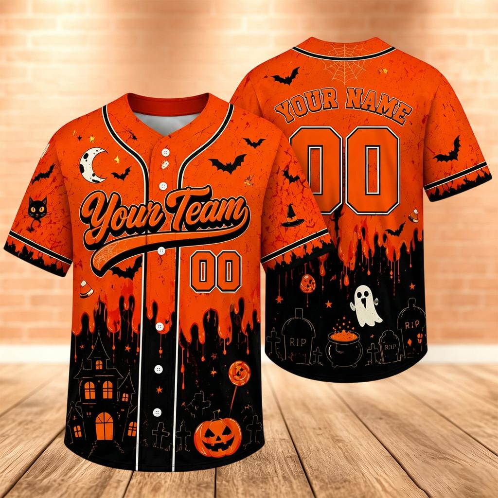 Unisex Custom Baseball for Men, Women and Kids - Halloween Costume Top
