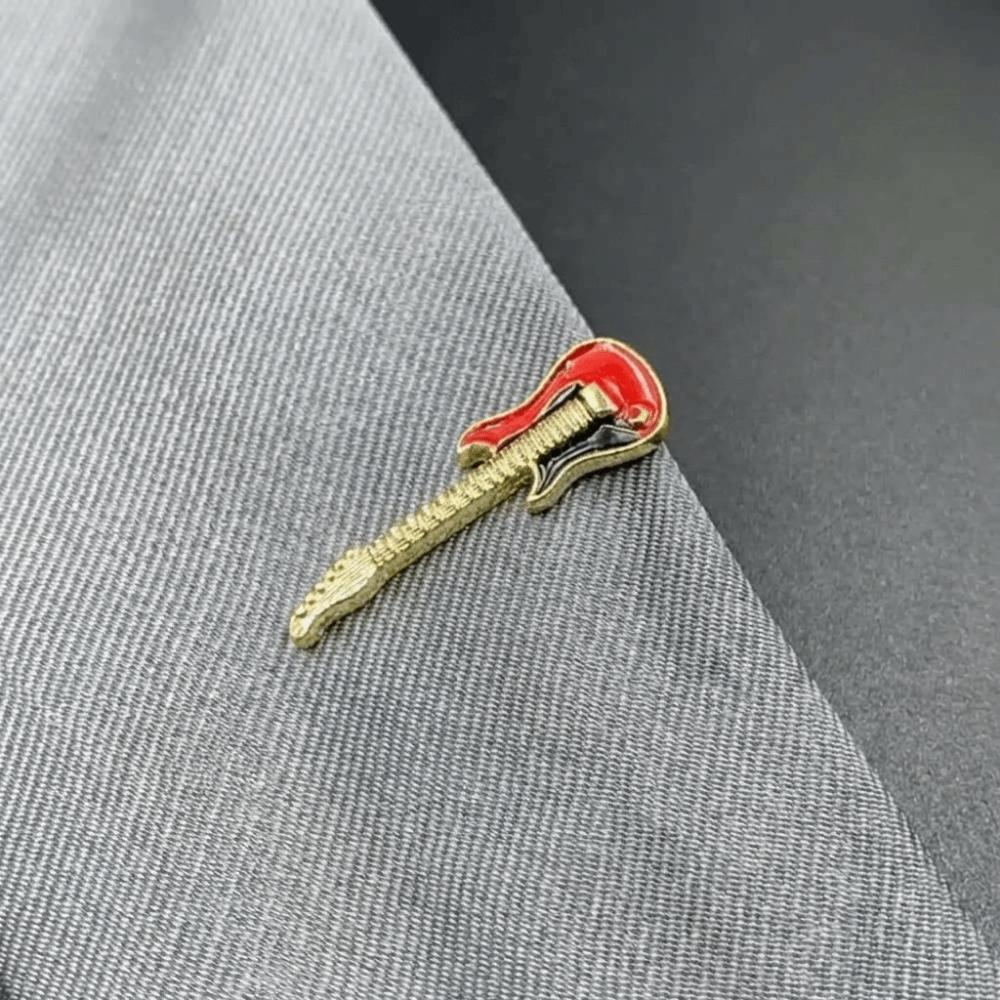 Punk Music SeriesTie Pin Instrument Necktie Buckle Fashion Guitar Tie Clip  Concert