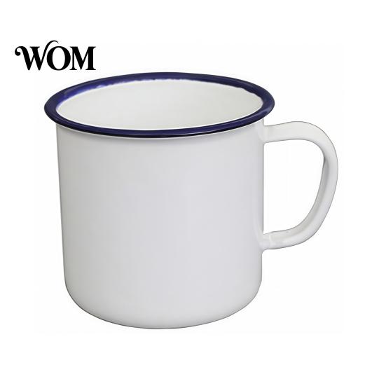 Small Enamel Cups Vintage Mug with Handle, Solid Color Heat Resistant Camping Water Drinking Cup, Durable Portable Tableware for Home Kitchen Use Cup