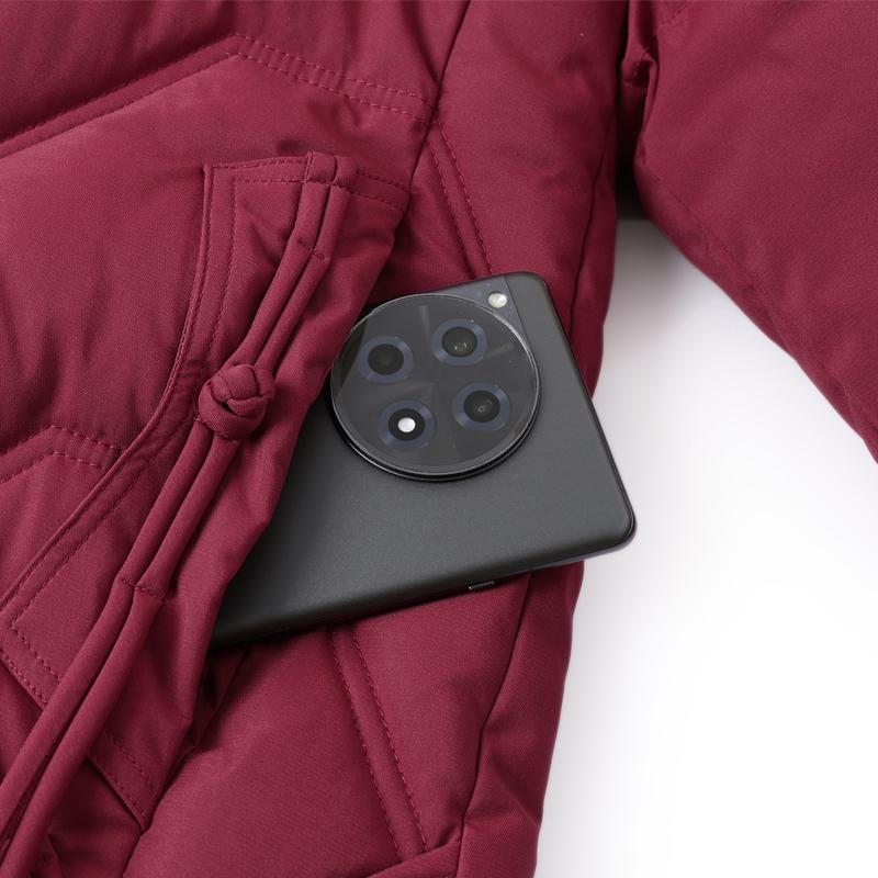 Plus Size Middle Age Women Winter Coats Hooded Faux Fur Collar Elegant Thick Warm Parkas Female Jackets