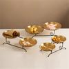 Food Storage Rack Elegant Two Layers Cakes Holder Stand Multipurpose Serving Tray for Dining Rooms and Restaurant Use