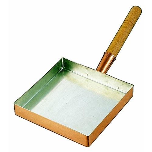 Endo Shoji TKG Omelet Frying Pan, 27cm. Copper heat conduction ensures evenly cooked eggs for deliciously fluffy omelets. Gas stove only. Dimensions: