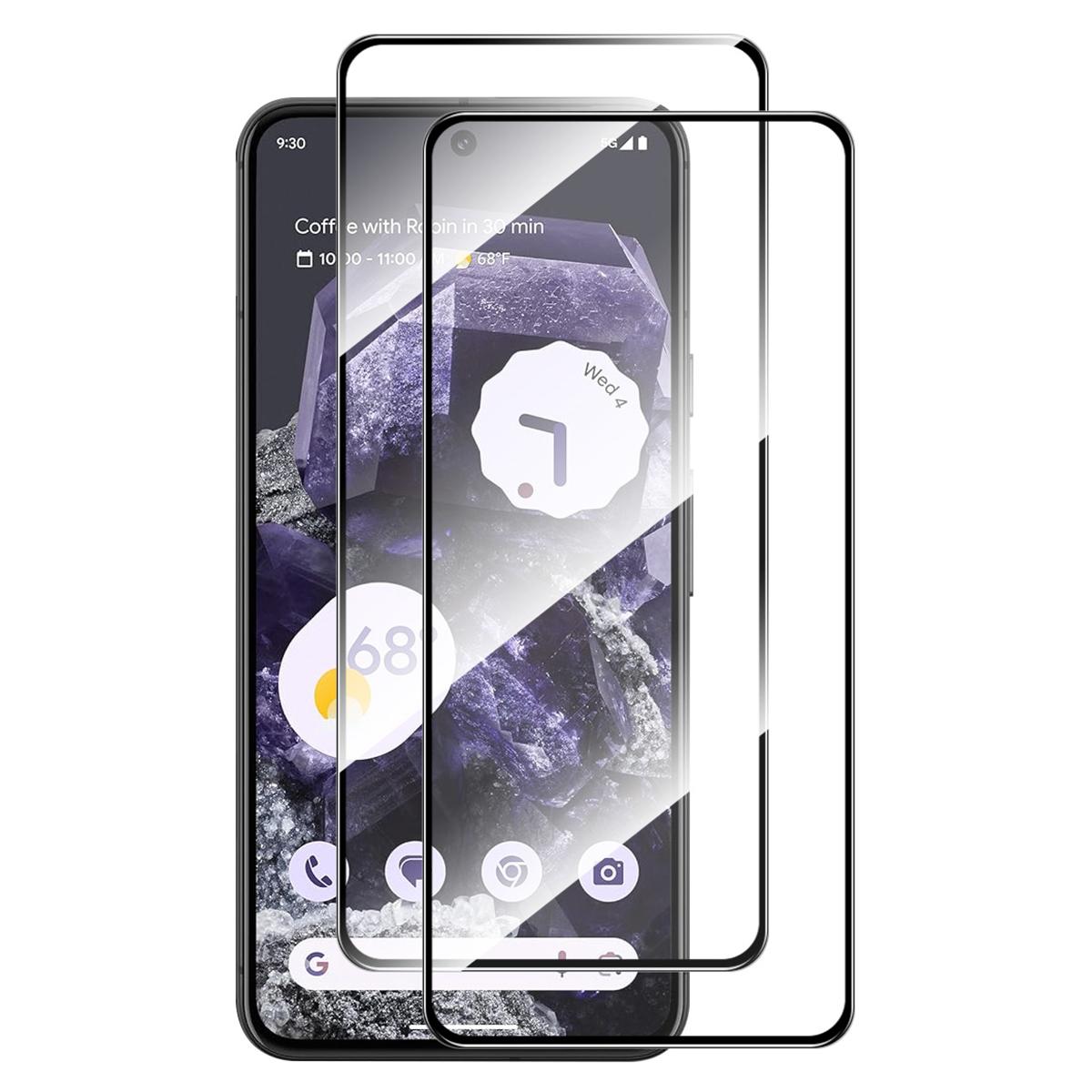 

ENKAY HAT PRINCE 2Pcs for Google Pixel 8 Full Screen Protector Silk Printing Explosion-proof Film Type A