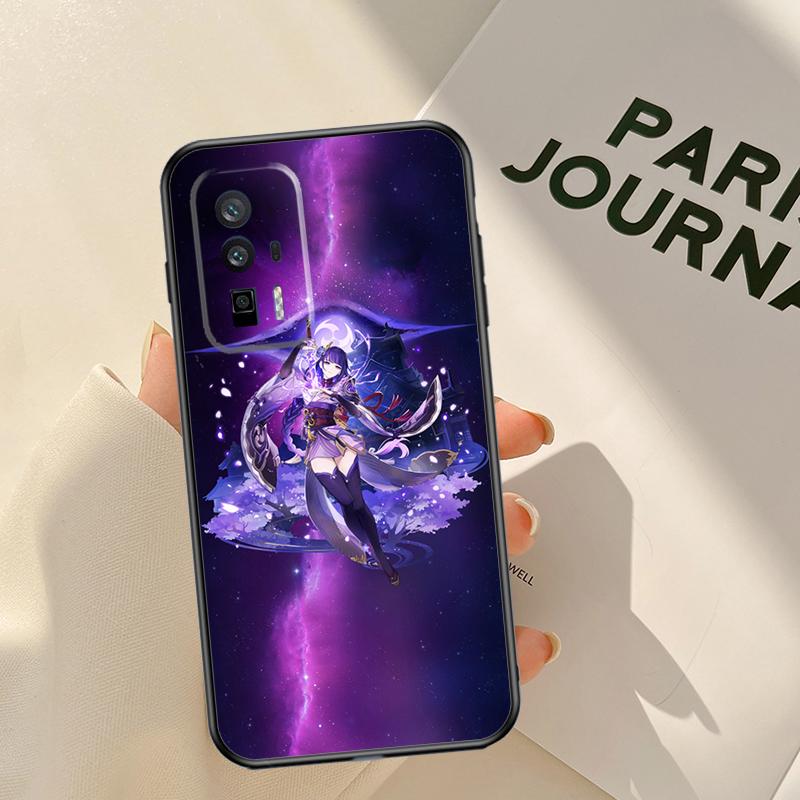 Raiden Shogun Genshin Impact Case For Xiaomi 14 15 Ultra 13T 14T 15T 17 Pro Max POCO X7 X5 X6 Pro F5 F6 F7 F8 Pro Coque