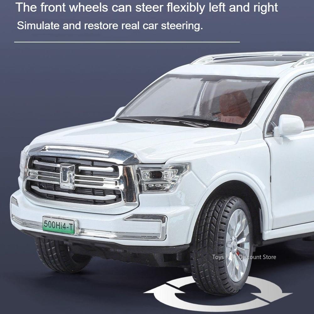 1:24 Range Rover SV 2025 Tank 500 Alloy Cars Models Diecast Toys with Light Sound Off-road Pull Back Vehicles Table Ornament