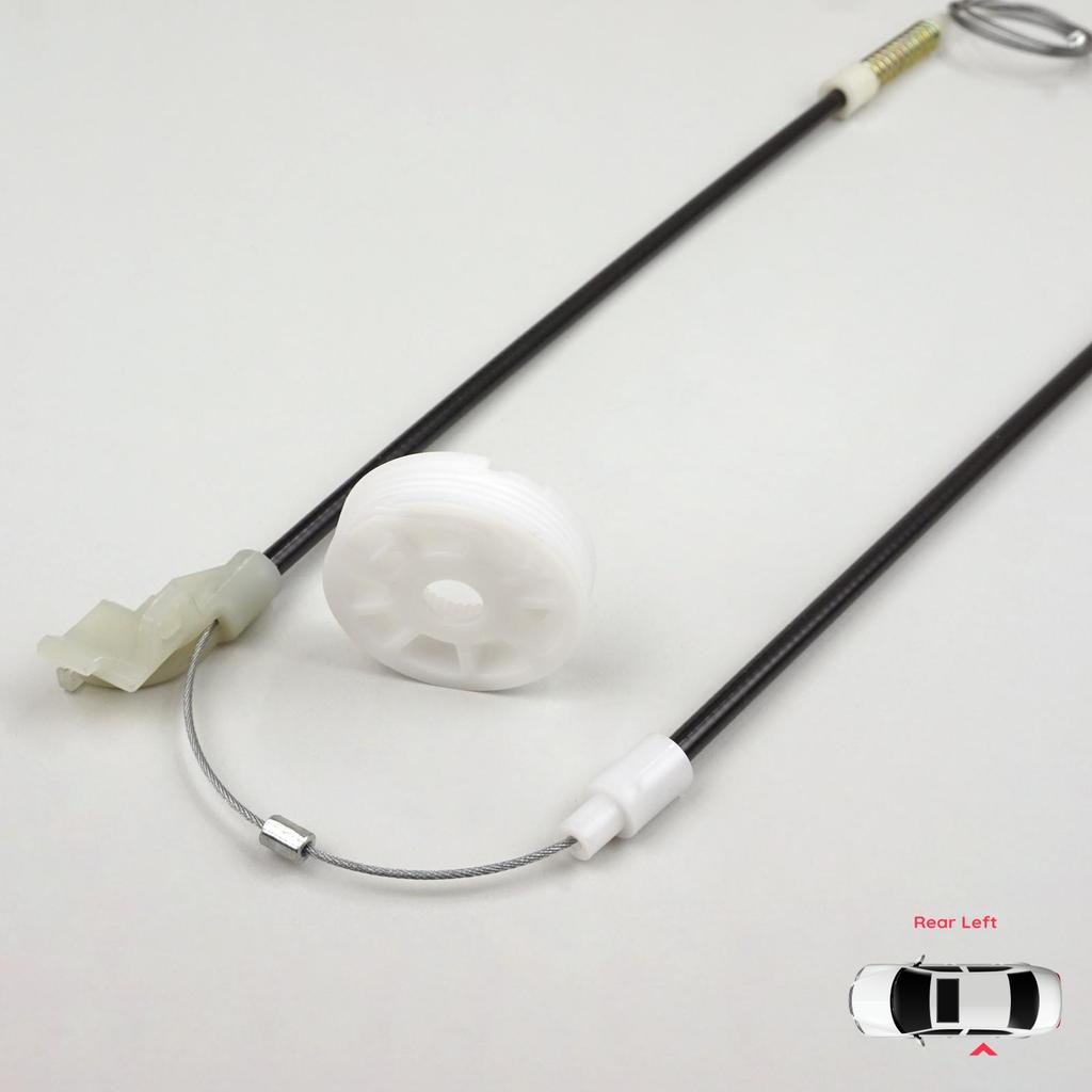 BWR5115 Electric Window Regulator Repair Set Rear Left for VW Golf MK3 1991-1998 5-Door Vento Jetta 1H2 1992-1999 1H4839461A