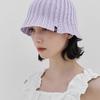 VARZAR VA Label Knit Tulip Hat Lavender