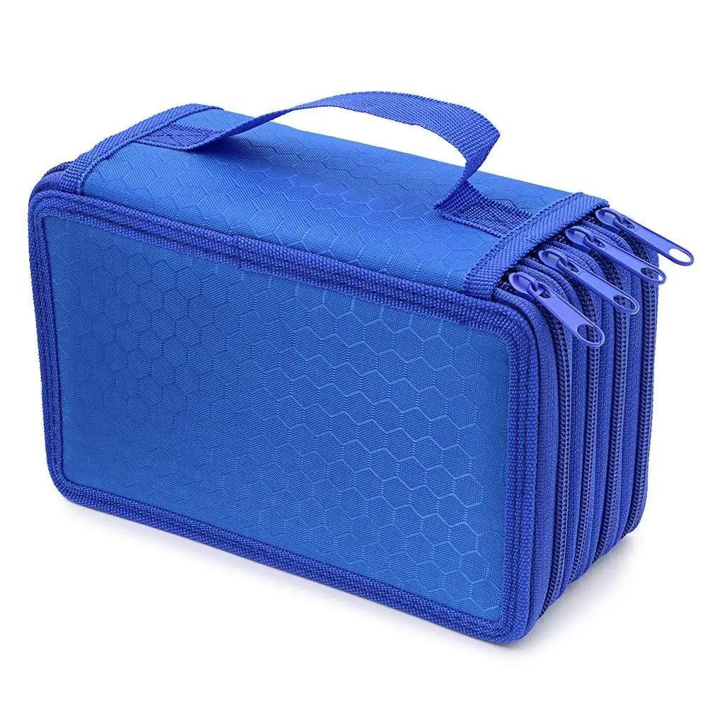72 Holes Four Layers Pencil Case Large Capacity Kawaii Pen Storage Bag Korean Stationery Back To School Office Supplies