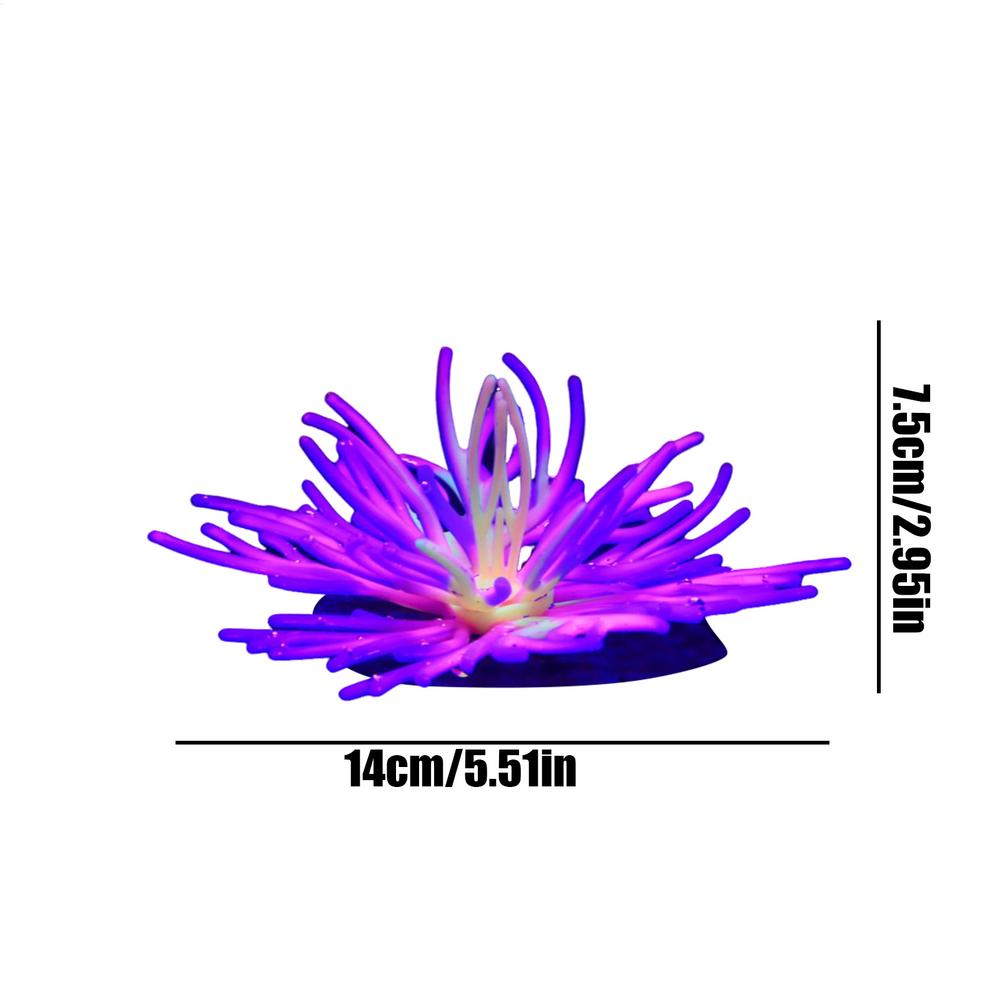 Aquarium Decorations Coral Silicone Coral Ornaments For Fish Tank Aquarium Accessories Plant Decorations For Dorm Home Hotel