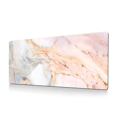 RIZES Large Gaming Mouse Pad, Non-Slip, 800x300mm, 2mm, Waterproof, Wide, Rubber, Marble